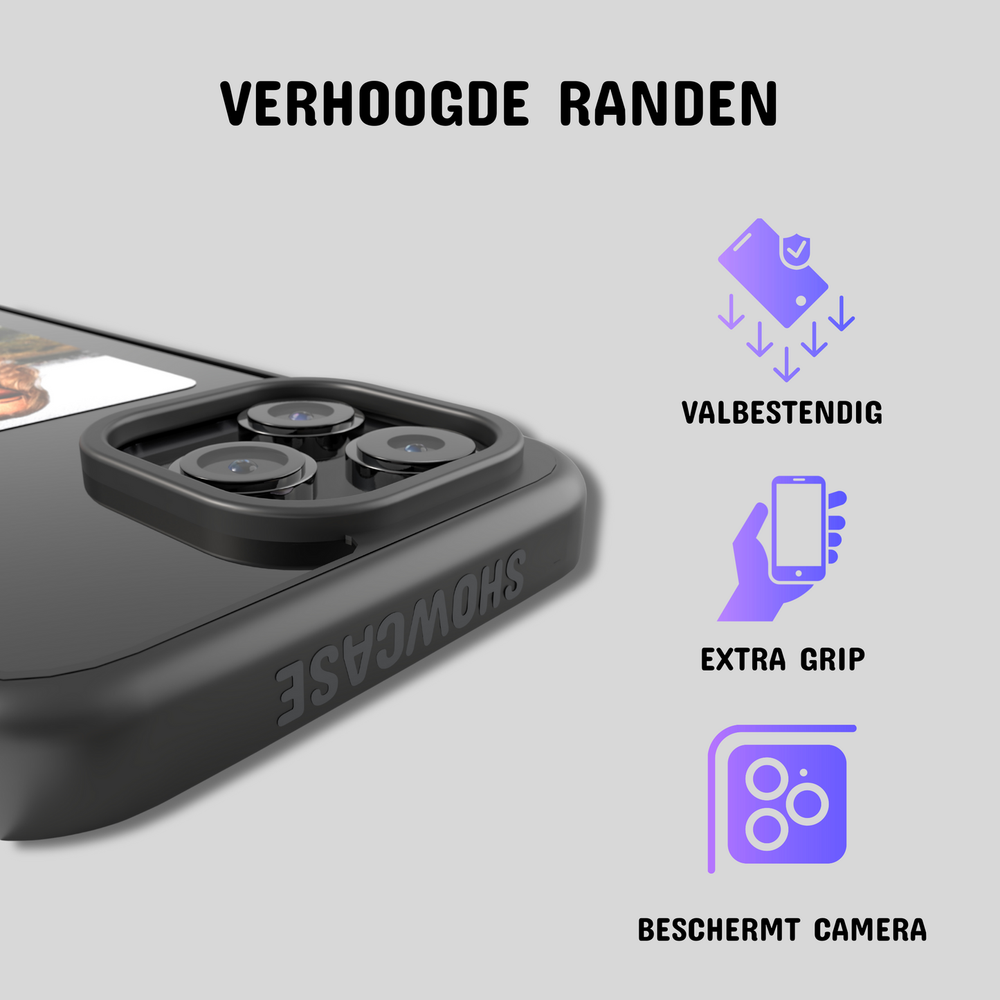 SHOWCASE 4 kleuren + Gratis Screenprotector (t.w.v. €15)